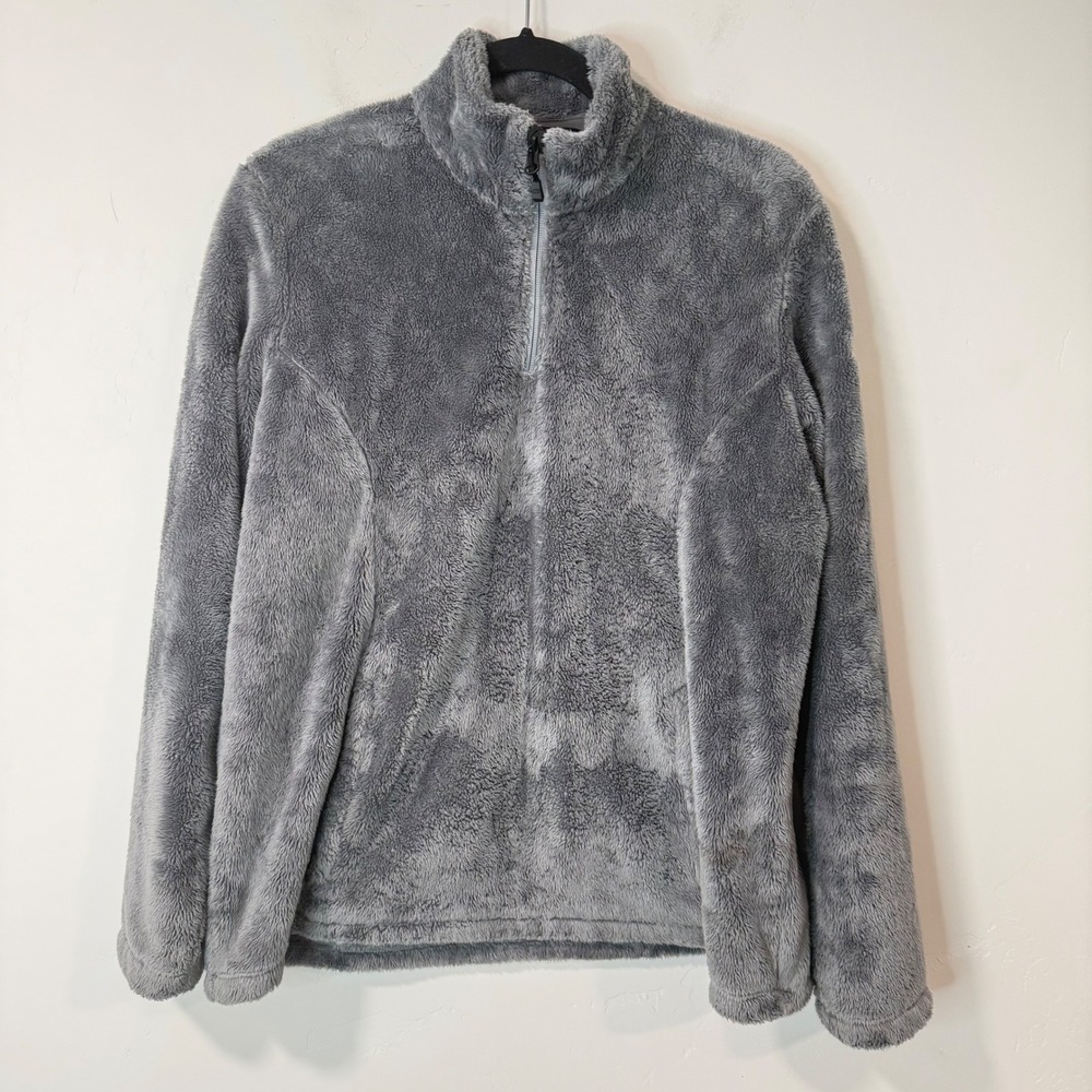 Klim Womens Fleece Cascade 1/4 Zip Pullover XL Gray Excellent High Pile Jacket